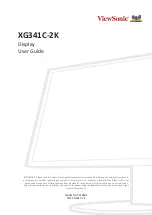 ViewSonic XG341C-2K User Manual предпросмотр