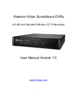 Viewtron Video Surveillance DVRs User Manual preview