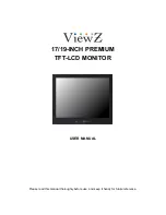 Предварительный просмотр 1 страницы ViewZ 17-INCH PREMIUM User Manual