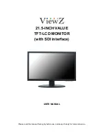 Preview for 1 page of ViewZ 21.5-INCH VALUE TFT-LCD MONITO User Manual