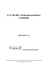 ViewZ 215LEDSN User Manual preview