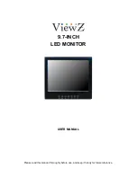 ViewZ LED MONITOR User Manual preview