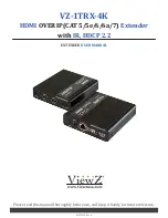 Preview for 1 page of ViewZ VZ-1TRX-4K User Manual