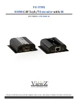 ViewZ VZ-1TRX User Manual preview