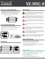 Предварительный просмотр 2 страницы ViewZ VZ-HDC-8 Quick Start Manual