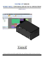 ViewZ VZ-PRO-ST Series User Manual предпросмотр