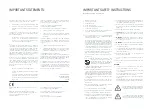 Предварительный просмотр 2 страницы Vifa Helsinki VIFA040 Owner'S Manual