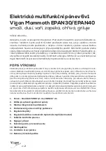 Preview for 2 page of Vigan Mammoth EPAN30 Manual