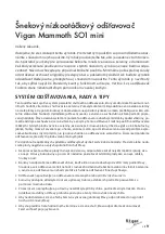 Preview for 9 page of Vigan Mammoth SO1 mini User Manual