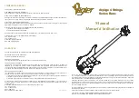 Preview for 1 page of Vigier Arpege 4 String Bass Series Manual