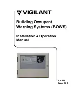 Preview for 1 page of Vigilant LT0554 Installation & Operation Manual