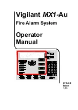 Предварительный просмотр 1 страницы Vigilant MX1-Au Operator'S Manual