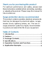 Предварительный просмотр 2 страницы VigilLink VL-DA2PD-1 User Manual