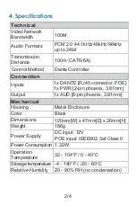 Предварительный просмотр 4 страницы VigilLink VL-DA2PD-1 User Manual