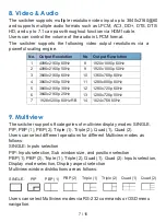 Предварительный просмотр 9 страницы VigilLink VLML-4X1H20 User Manual