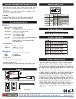 Preview for 2 page of Vigitron MaxiiCopper Mini Model Vi2400WP Installation Manual