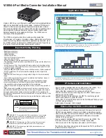 Vigitron MaxiiFiber Vi5004 Installation Manual предпросмотр