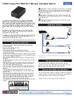 Vigitron MaxiiPower Vi22001 Installation Manual preview