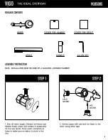 Предварительный просмотр 4 страницы VIGO Atticus VG05005 Manual