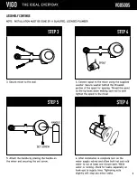 Предварительный просмотр 5 страницы VIGO Atticus VG05005 Manual