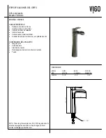 Preview for 13 page of VIGO Niko VG03024CH Manual