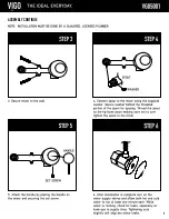 Предварительный просмотр 4 страницы VIGO Olus VG05001 Assembly Instructions Manual