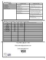 Предварительный просмотр 23 страницы VIGO VG02001 Manual