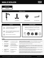 Предварительный просмотр 28 страницы VIGO VG07084 Manual