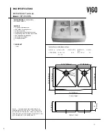 VIGO VGR3620BL Installation Instructions Manual preview