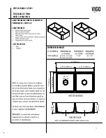 Предварительный просмотр 6 страницы VIGO VGRA3318BLSL Manual