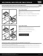 Предварительный просмотр 3 страницы VIGO VIGO STARR RECTANGULAR MATTE STONE VG04025 Installation Manual