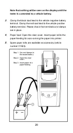 Preview for 20 page of Vigor Equipment V1922 Operating Instructions Manual