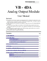 Vigor VB - 4DA User Manual preview