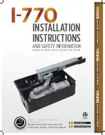 Preview for 1 page of Viking Access Systems I-770 Installation Instructions And Safety Information