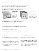 Preview for 6 page of Viking Professional DOUBLE SIDE BURNER Series Care & Use/Installation Manual