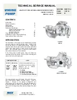 Viking pump Series 123 Technical & Service Manual preview