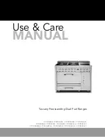 Предварительный просмотр 1 страницы Viking Range CTVDR3602G Use & Care Manual