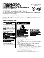 Viking Range DDBB363 Installation Instructions Manual предпросмотр