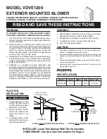 Preview for 1 page of Viking Range VDVE1200 Instructions Manual