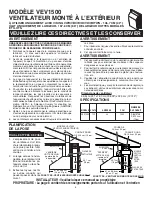 Предварительный просмотр 5 страницы Viking Range VEV1500 Instructions Manual