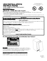 Viking Range VUIM150DLSS Use & Installation Instructions Manual preview