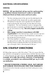 Preview for 9 page of Viking spas Spatouch bp501 Owner'S Manual