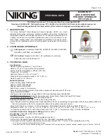 Viking 06932B Technical Data Manual preview