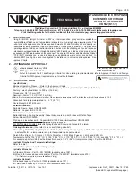 Preview for 1 page of Viking 08687 Technical Data Manual