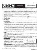 Предварительный просмотр 11 страницы Viking 23872 Technical Data Manual