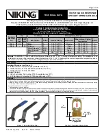 Предварительный просмотр 2 страницы Viking 23877 Technical Data Manual