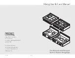 Viking 30" W Use & Care Manual preview