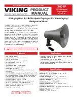 Viking 300-IP Product Manual preview