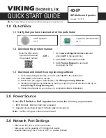 Viking 40-IP Quick Start Manual preview