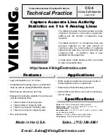 Предварительный просмотр 1 страницы Viking CC-4 Technical Practice